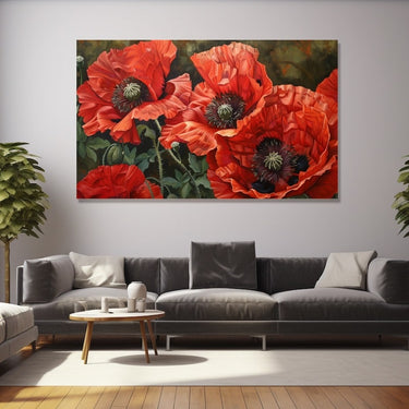 Red Poppy Painting